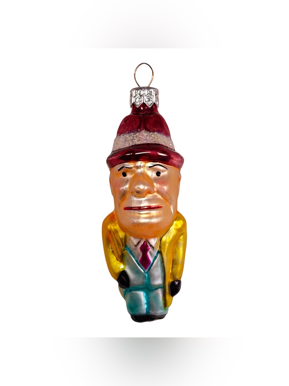 Christopher Radko Private Eye Mercury Glass Christmas Ornament Vintage